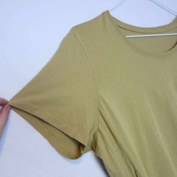 Kuhl Bravada Organic Cotton Tee Shirt Womens Large Dark Yellow Casual Comfort - Picture 2 of 5